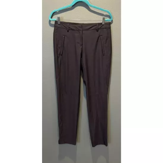 Slazenger Womens Golf Pants Stretch Zip Close Front Pockets Size 4 Gray