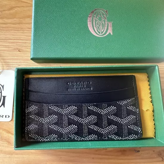 Authentic Goyard Saint Sulpice Card Holder - Black