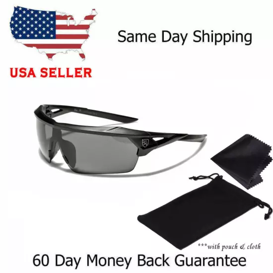 Half Frame Premium Sport Polarized Sunglasses New Wrap Around USA