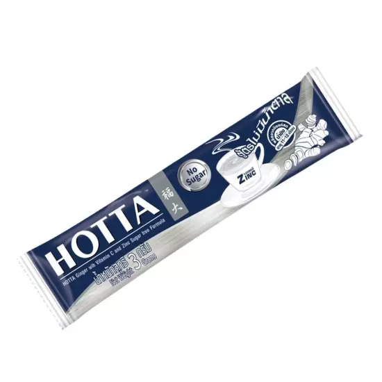 No Sugar Hotta Ginger Powder with Vitamin C and Zinc 30 g. (3 g. x 10 sachets)