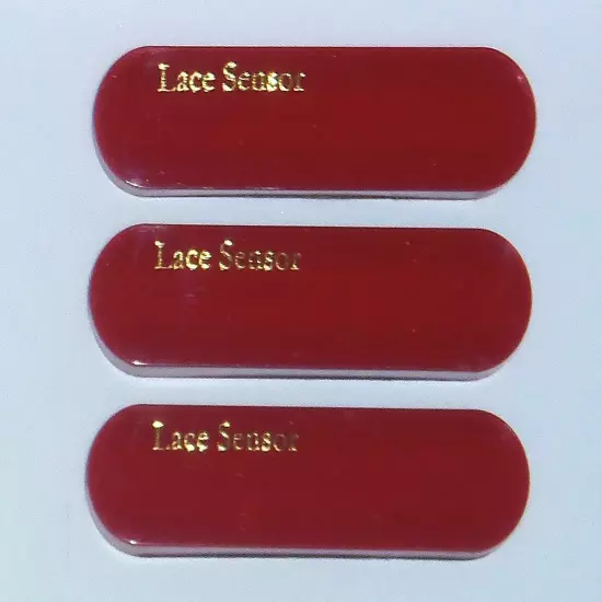 Jeff Lace® Custom Testarossa Pickup Set~Red Covers Gold Lace Sensor Logo~USA~New