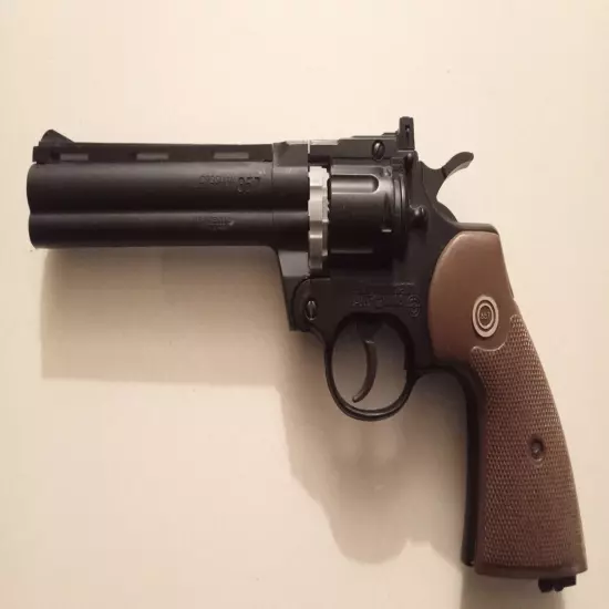 Vtg Crosman Model 357 .177 Cal Pellet Revolver, For Parts Or Repair, See Desc.