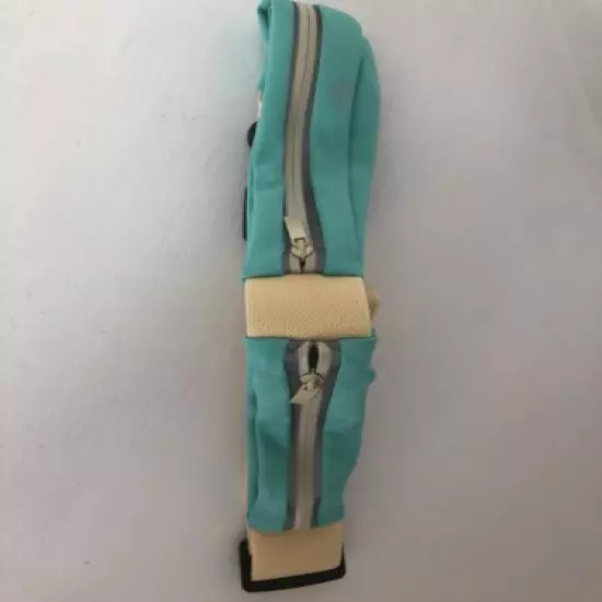 Sunitra Running Belt For Cell Phone Keys, Etc., Light Green, NEW Two Pockets.