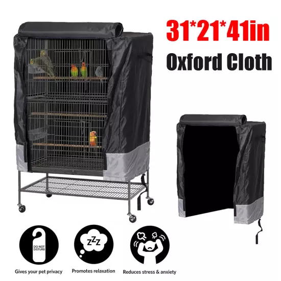 Pet Bird Cage Cover Parrot Cages Budgie Perch Cloth Cover Cozy Bed Protector