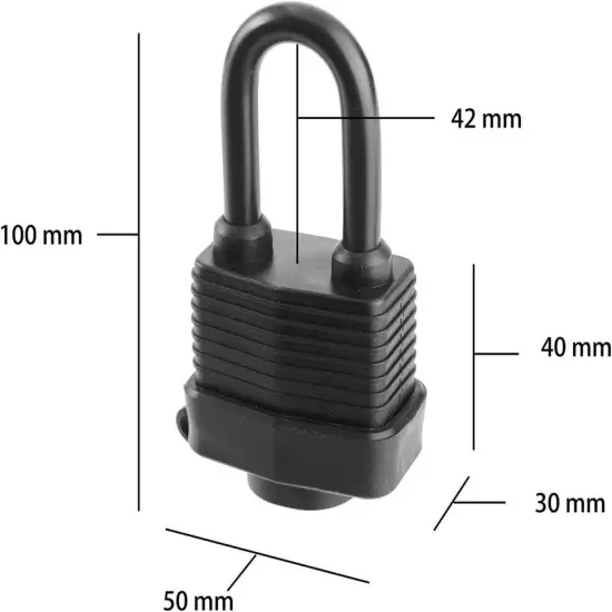 Paquete De 6 Candados De Combinacion, Candados Impermeables Al Aire Libre Para..