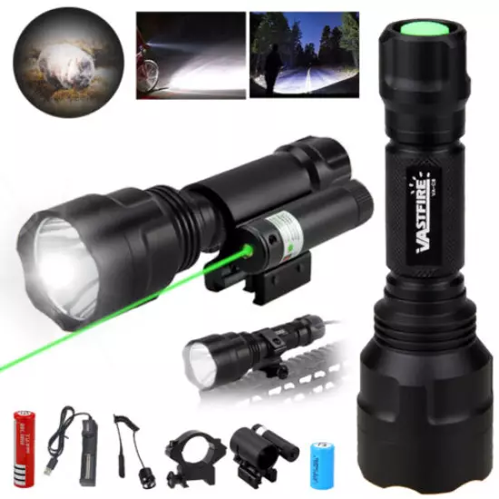 Tactical Compact Green Red Laser Gun Weapon Pistol Light LED Flashlight Combo O