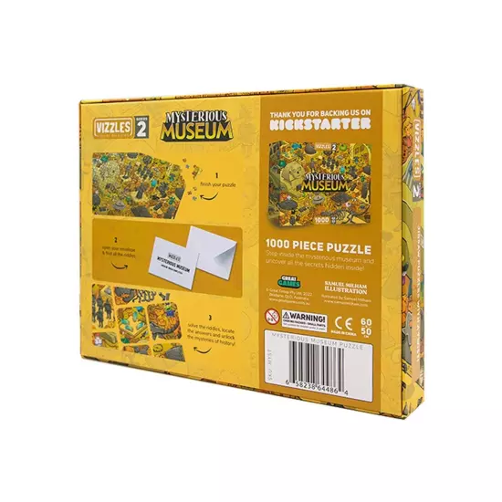 Vizzles #2 | Mysterious Museum 1000pc Jigsaw Puzzle With A Hidden Ending