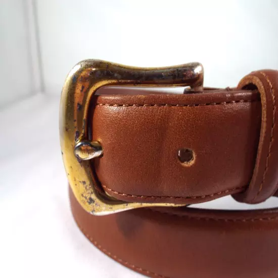 GUC VTG Coach #5900 British Tan English Bridle Leather 1" Belt Sz 40 Made USA