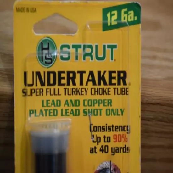 H S STRUT UNDERTAKER 12 GAUGE TURKEY CHOKE TUBE MOSSBERG 835 & 935 SHOTGUN # 288