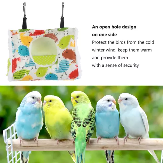 Pet Bird Winter Warm Hammock Thicken Hanging Parrot Triangle Nest Hammock For