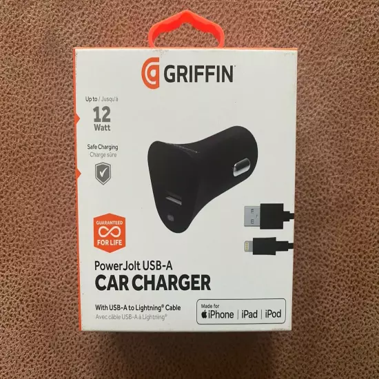 Griffin Power Jolt USB-A Car Charger - New, Un-Opened Box