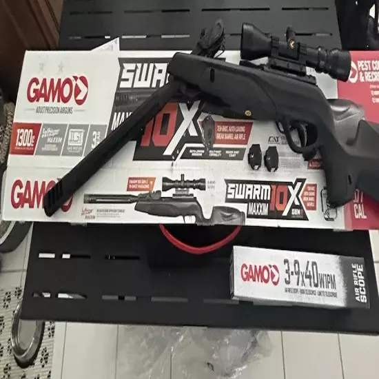 Gamo Swarm Maxxim Gen 2 Whisper .177 Cal Multi-Shot Pellet Rifle