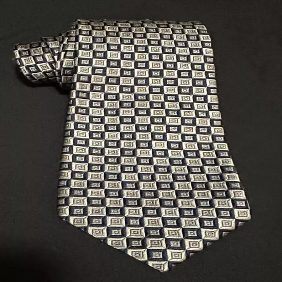 xmi platinum tie For Nordstrom 100% Silk Handmade In The USA 