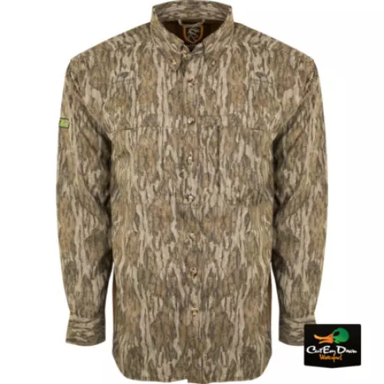 DRAKE NON-TYPICAL LONG SLEEVE MESH BACK FLYWEIGHT SHIRT WITH AGION ACTIVE XL