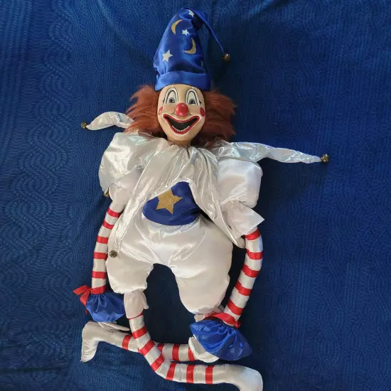 Poltergeist Clown Doll Creepy Clown Plush Doll Toys Stuffed Halloween Doll Gift