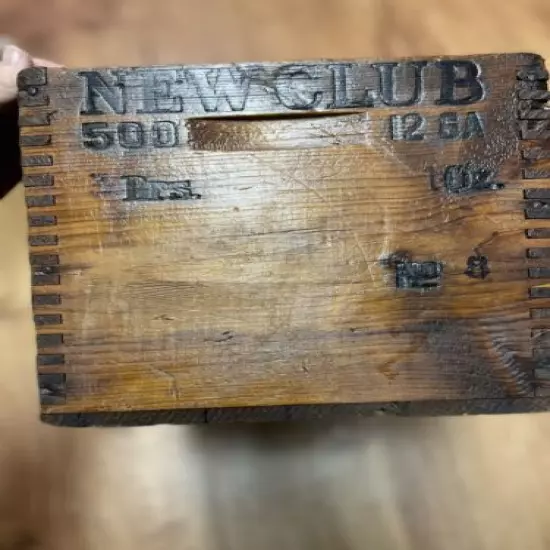 Remington New Club Wooden 12 ga Ammo Box