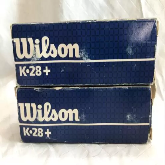 Vtg Wilson K-28+ Golf Balls 2 Sleeve Balls #3 & #4 White Unused NOS