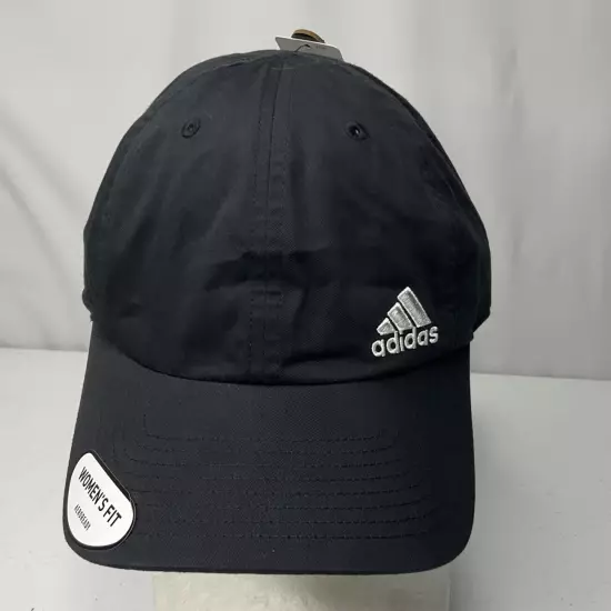 Adidas Hat Baseball Cap Aeroready One Size Adjustable Women Black White Logo NWT