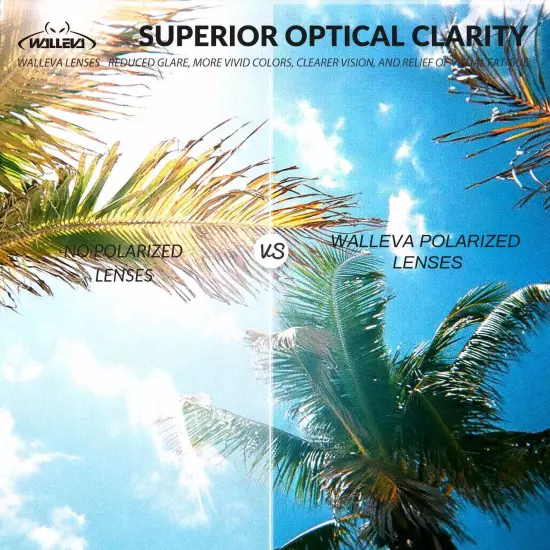 Walleva Titanium Polarized Replacement Lenses For Costa Del Mar Fantail