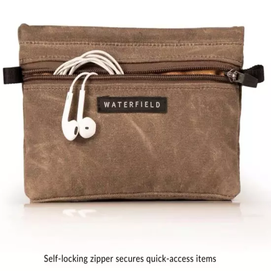 Waterfield SF Bags Gear Pouch Waxed Canvas : Brown Color : Travel :.