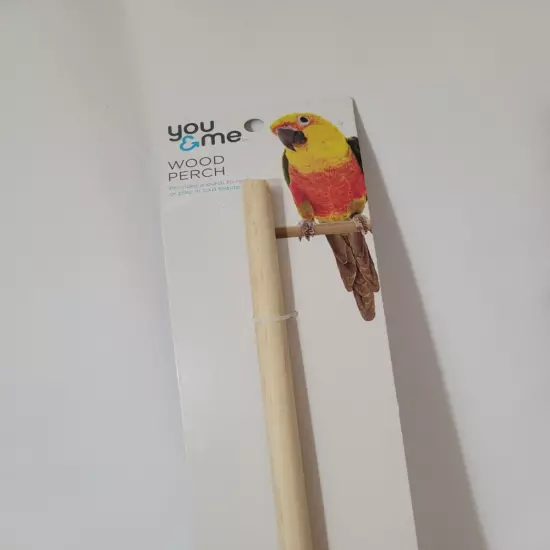 You & Me Bird Wood Perch 16.5in Long New