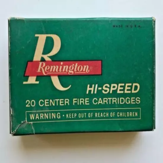 Vintage Remington Hi-Speed Kleanbore Core-Lokt 30-06 Springfield EMPTY BOX!