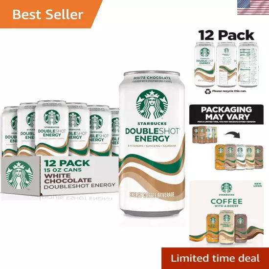 Doubleshot Energy Drink Coffee Beverage, White Chocolate, Iced Coffee, 15 fl ...