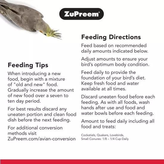 ZuPreem Natural Pellets Bird Food for Medium 2.5 Pound (Pack of 1), Beige 