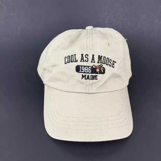 COOL AS A MOOSE EST. 1986 MAINE Baseball Cap Hat Adj. Mens Size