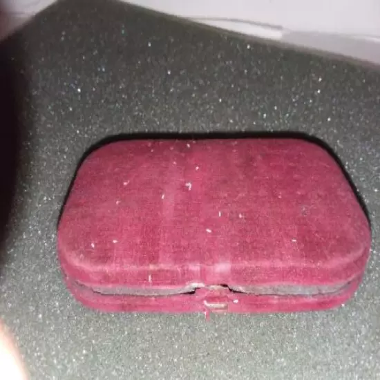 Vintage Red Felt Covered Solid Fuel Pocket Warmer 1960s?