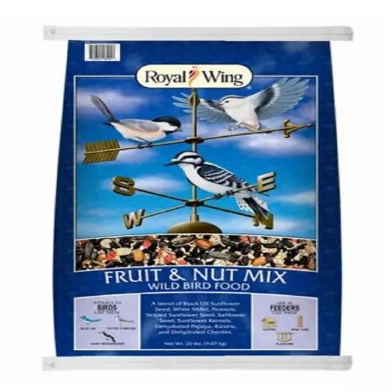 Royal Wing 12732 Animals & Pet Supplies 20 lbs. Fruit & Nut Mix Wild Bird Food