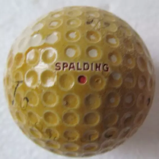 SPALDING DOT GOLF BALL-DASH DOT DOT DASH -SIGNED BY CONNECTICUT AM CHAMP 1949