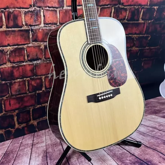 Custom D-45 acoustic guitar solid spruce top 41-inch in stock shipping quickly