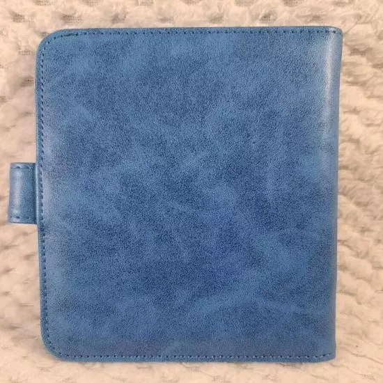 Blue Unisex Passport Holder Wallet NEW RFID Blocking Leather Card Case Travel