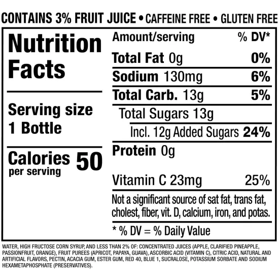 Fruit Juicy Red Fruit Juice Drink, 10 Fl Oz Bottles, 24 Count (4 Packs of 6), Re