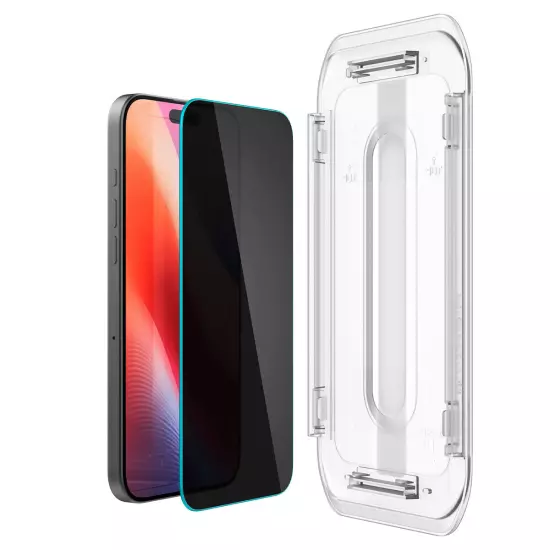 Spigen [GLAStR EZ Fit - Privacy] Screen Protector for iPhone 16 Pro Max / 16 Pro