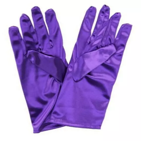 Women Satin Warm Gloves Full Finger Gloves Wedding Prom Costume 15 Colors