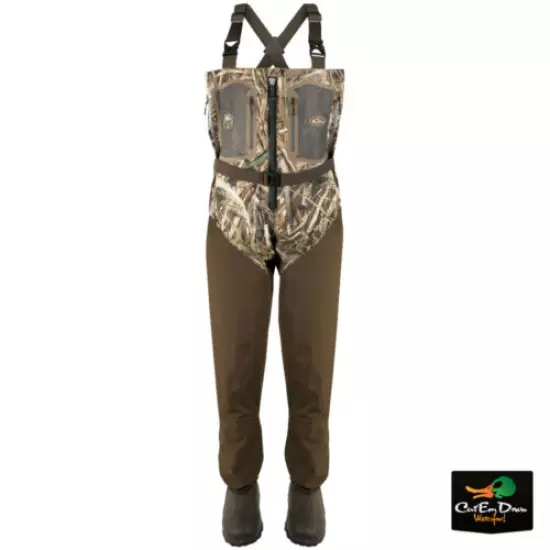 DRAKE WATERFOWL FRONT ZIP GUARDIAN ELITE 4-LAYER WADER WITH TEAR AWAY LINER