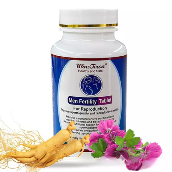 1 Bottle of All Natural Men Fertility Tablet Pills Health Care 60 Capsules