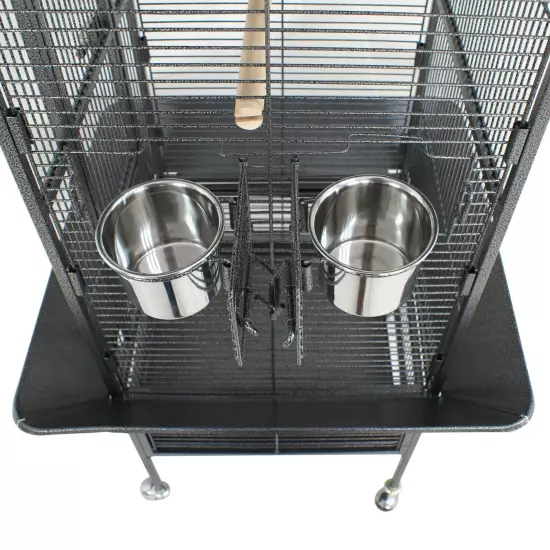 Multiple Sizes Rolling Bird Cage for Small Parrot Cockatiel Parakeet Cage Play