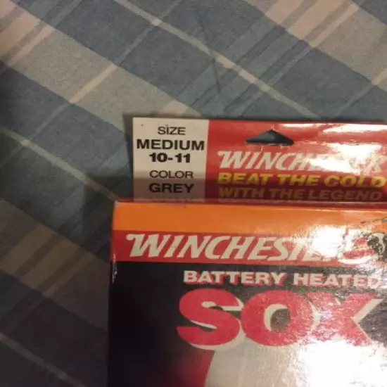 "WINCHESTER SOX" BATTERY "HEATED" W/ORIGINAL BOX NWT New! Medium VTG