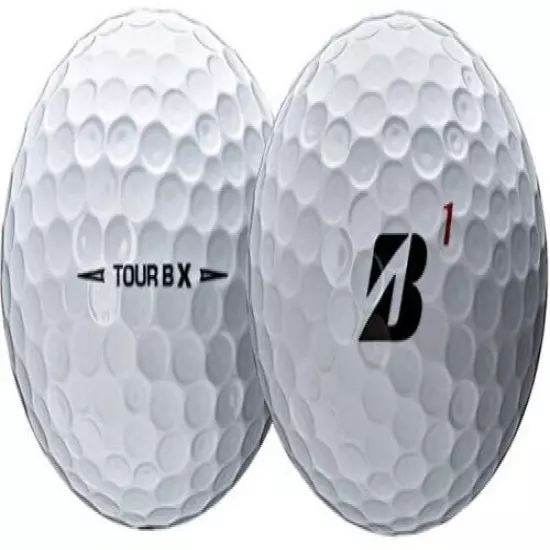 24 Golf Balls - Bridgestone TOUR B X and B XS Mix White - 3A 