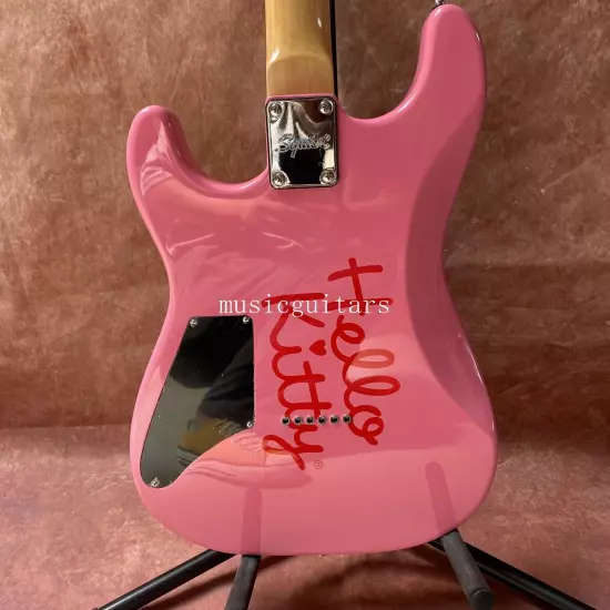 Hello Kitty Stratocaster ST Electric Guitar S-S-H pickup 22frets Fast Shipping