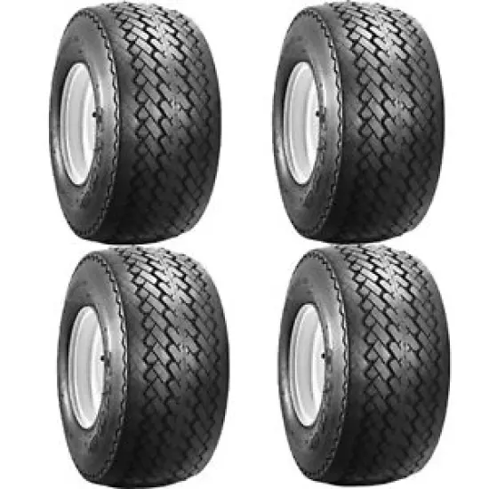 Set of 4 Golf Cart Street Course Tires Only 18x8.5-8 Duro Sawtooth 4 Ply