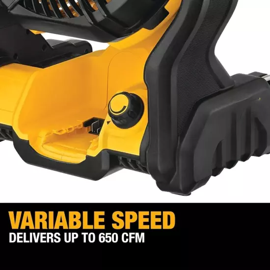 DEWALT 20V MAX Jobsite Fan, Cordless, Portable, Bare Tool Only (DCE512B)