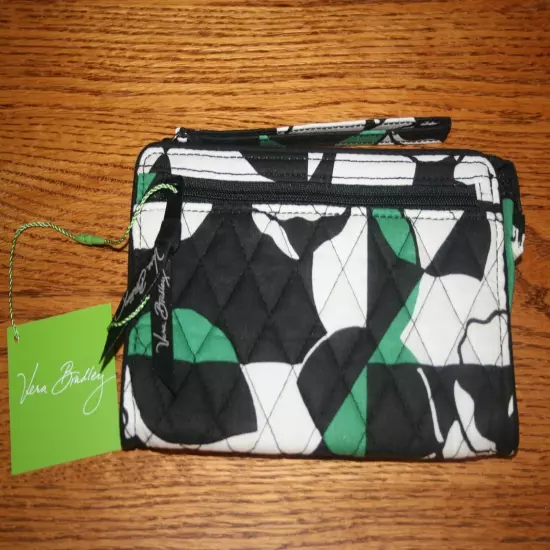 Vera Bradley FRONT ZIP WRISTLET wallet credit card holder case clutch travel NEW