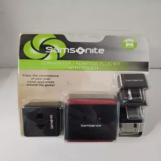 Brand New Samsonite Converter/Adapter Plug Kit International World Travel