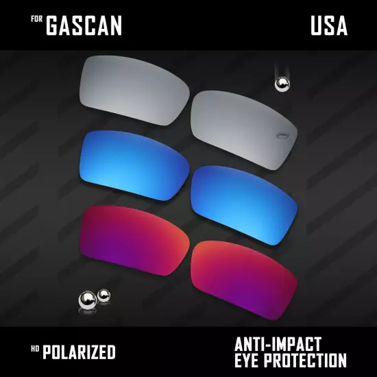 Anti Scratch Polarized Replacement Lenses for-Oakley Gascan OO9014 Options