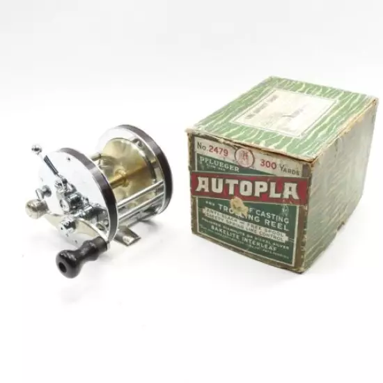 Vintage Pflueger Autopla No. 2470 Fishing Reel.