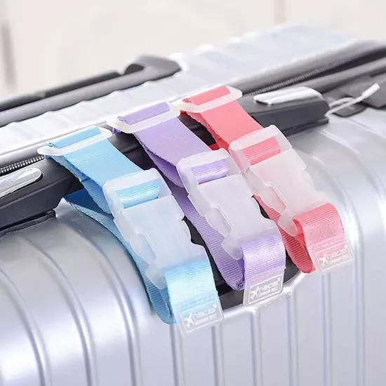 Adjustable Luggage Tie Belt Lock Hooks Travel Suitcase Straps Buckle Anti-lost